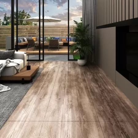 Plăci pardoseală autoadezive lemn decolorat 5,02 m² PVC 2 mm