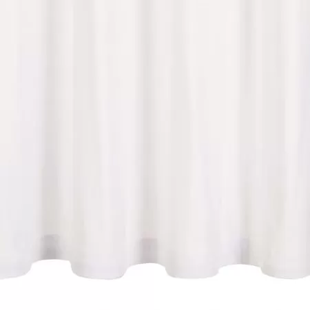 Set 2 bucati perdele cu inele metalice, alb, 140 x 245 cm
