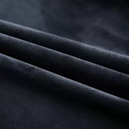 Set 2 bucati draperii opace cu carlige, negru, 140 x 245 cm