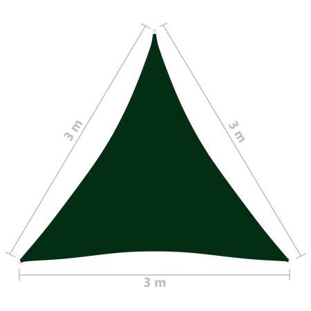 Parasolar, verde inchis, 3 x 3 x 3 m