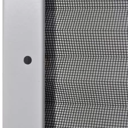 Fereastra cu ecran de insecte plisat, alb, 110 x 160 cm
