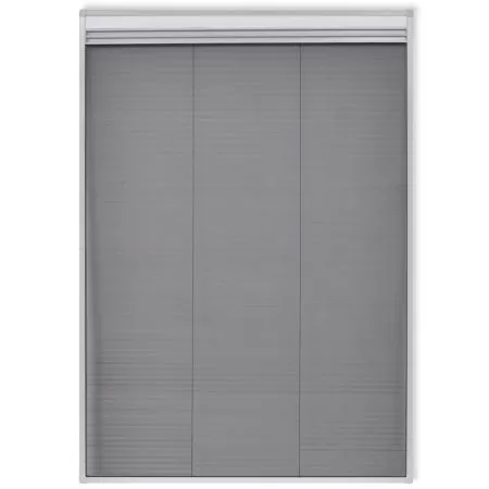 Plasa Fereastra pentru Insecte 160 x 80 cm Aluminiu Protectie solara, alb, 80 x 160 cm