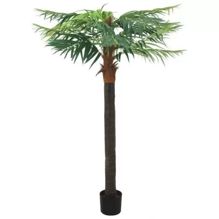  Plantă artificială palmier phoenix cu ghiveci, verde, 215 cm