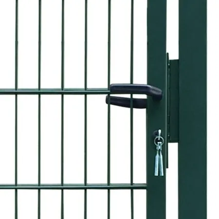Poarta de gard, verde, 106 x 248 cm