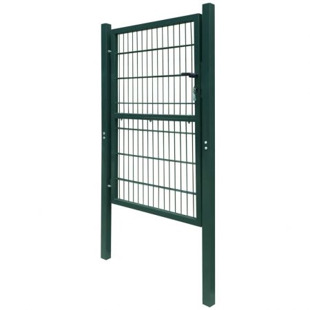 Poarta de gard, verde, 106 x 248 cm