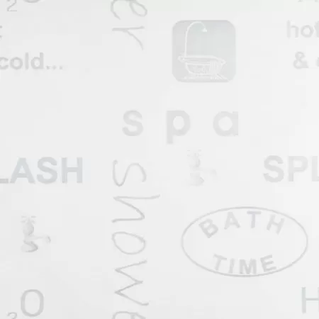 Roleta perdea de dus Imprimeu Splash, gri, 80 x 240 cm