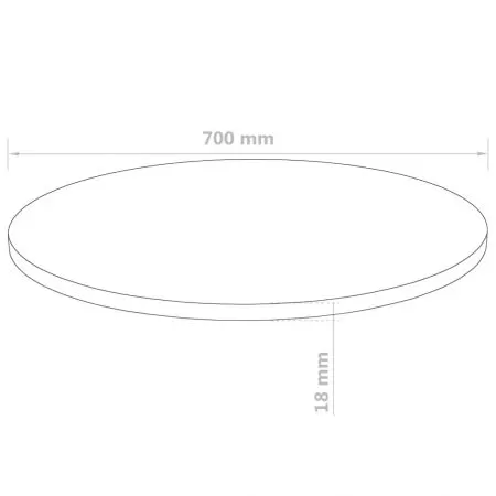 Blat de masa din MDF, bej, 700 x 18 mm