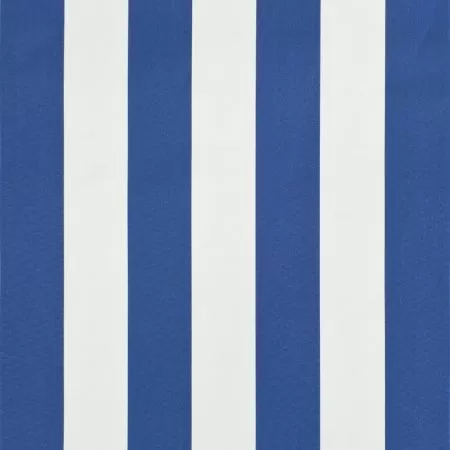 Copertina de bistro, albastru si alb, 350 x 120 cm