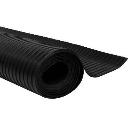 Covor de cauciuc anti-alunecare, negru, 1.5 x 4 m