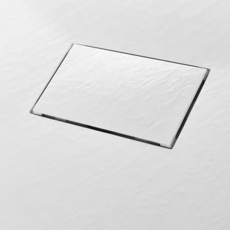 Cadita de dus, alb, 100 x 70 cm