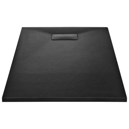 Cadita de dus, negru, 120 x 70 cm