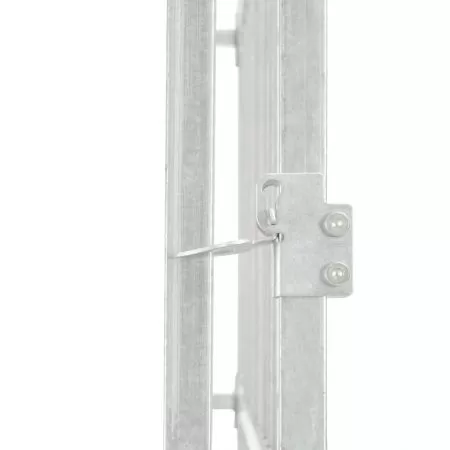 Padoc pentru caini de exterior, argintiu, 150 x 150 x 185 cm
