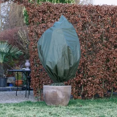 Husa anti-inghet din fleece, verde, 2.5 x 3 m
