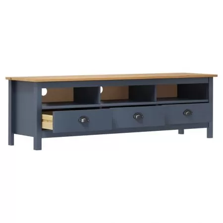 Comoda TV Hill Range, gri, 158 x 40 x 47 cm