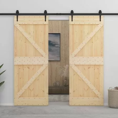 Ușă, 90 x 210 cm, lemn masiv de pin