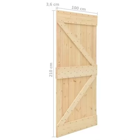 Ușă, 100 x 210 cm, lemn masiv de pin