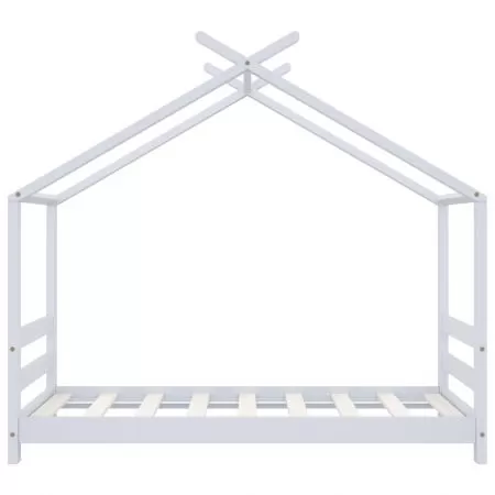 Cadru pat de copii, alb, 70 x 140 cm