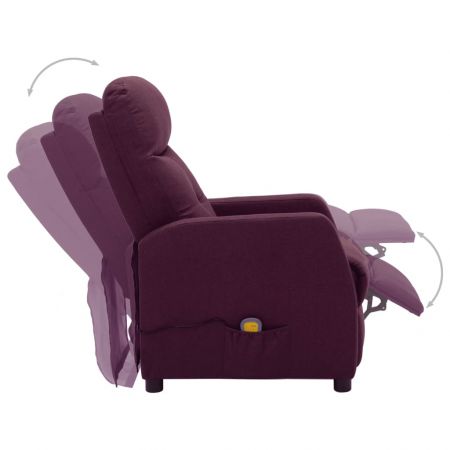 Fotoliu de masaj rabatabil, violet