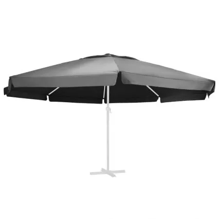 Panza de schimb umbrela de soare de gradina, antracit, Φ 600 cm