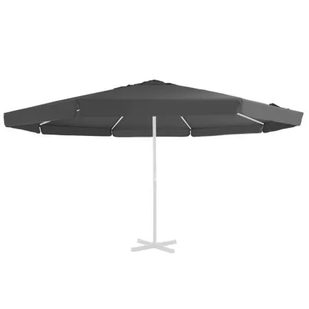  Pânză de schimb umbrelă de soare de exterior, antracit, 500 cm