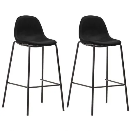 Set de bar, 3 piese, negru, 60 x 60 x 107.5 cm