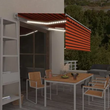 Copertina automat stor senzor vant LED portocaliu&maro 3, portocaliu si maro, 3.5 x 2.5 m