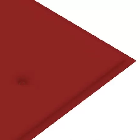 Perna pentru banca de gradina, rosu, 150 x 50 x 3 cm