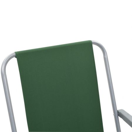Set 2 bucati scaune camping pliabile, verde, 52 x 59 x 80 cm