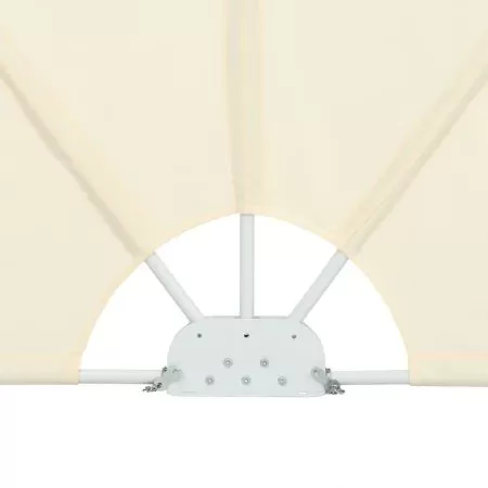 Copertina laterala pliabila de terasa, crem, 400 x 200 cm