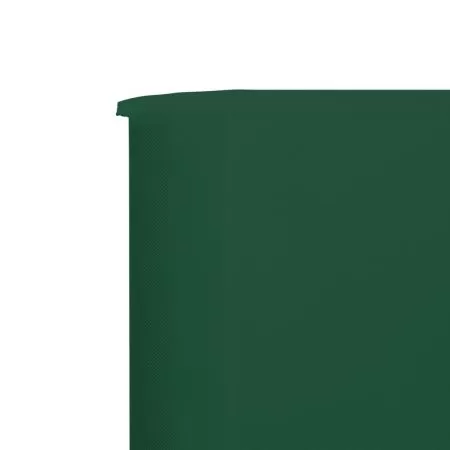 Paravan anti-vant cu 6 panouri, verde, 800 x 80 cm