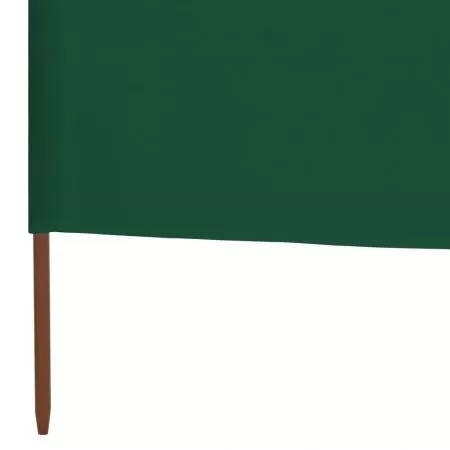 Paravan anti-vant cu 3 panouri, verde, 400 x 120 cm