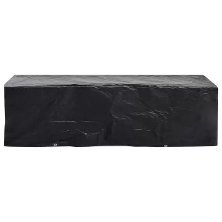 Husa sezlong de gradina, negru, 218 x 77 x 55 cm