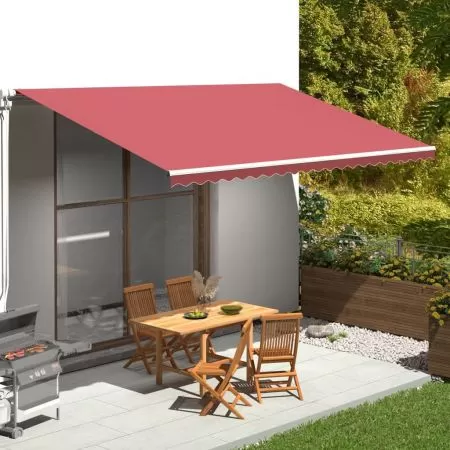  Pânză de rezervă pentru copertină, roșu vișiniu, 5x3 m