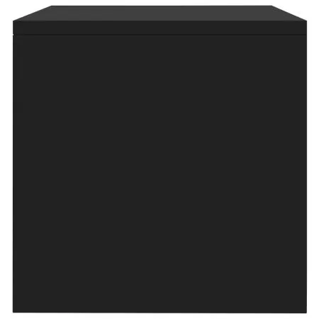 Noptiera, negru, 30 x 30 x 30 cm