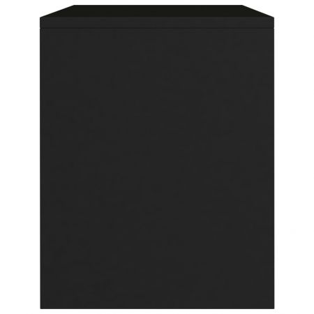 Set 2 bucati noptiere, negru, 30 x 30 x 40 cm
