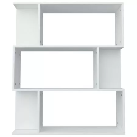 Biblioteca/Separator camera, alb, 80 x 24 x 96 cm