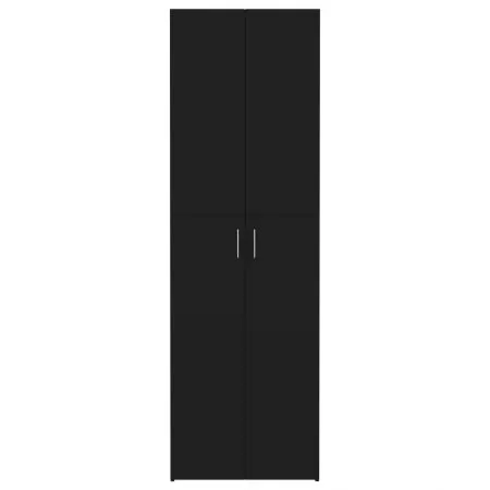 Dulap de birou, negru, 60 x 32 x 190 cm