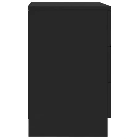 Set 2 bucati noptiere, negru, 38 x 56 cm
