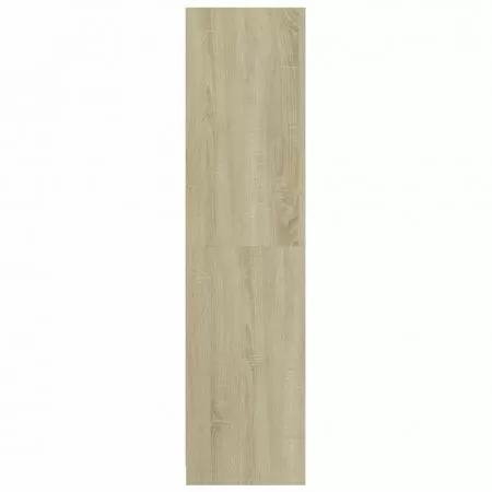Șifonier cu sertare, alb și stejar Sonoma, 50x50x200 cm, PAL