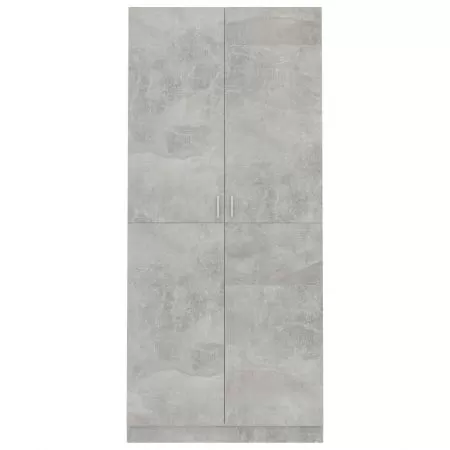 Șifonier, gri beton, 90 x 52 x 200 cm, PAL