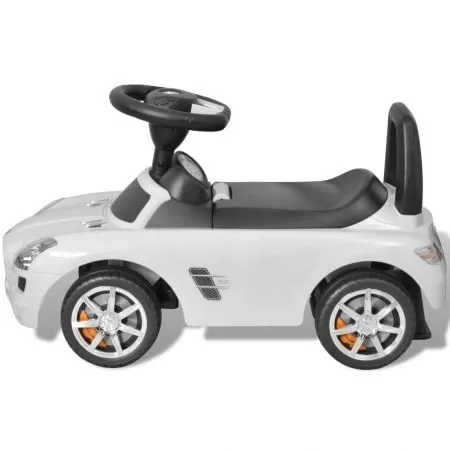Masina pentru copii fara pedale Mercedes Benz Alb, alb