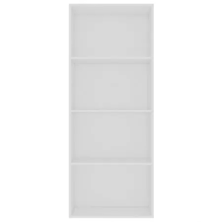 Biblioteca cu 4 rafturi, alb, 60 x 30 x 151.5 cm