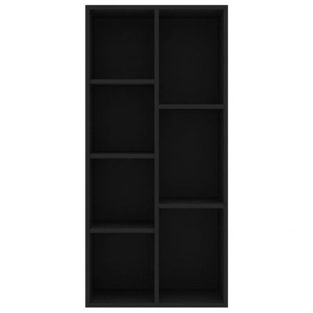 Bibliotecă, negru, 50 x 25 x 106 cm, PAL
