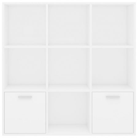 Bibliotecă, alb, 98 x 30 x 98 cm, PAL