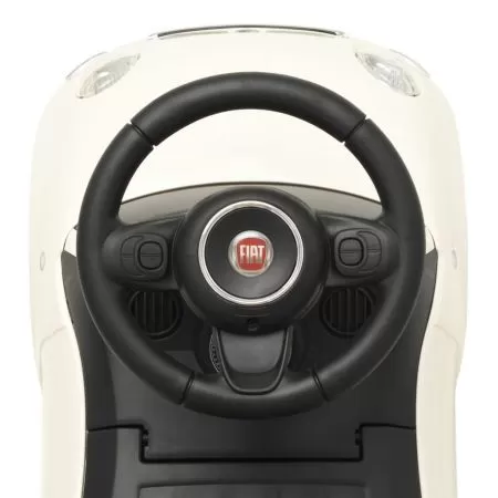 Masinuta fara pedale Fiat 500 alb, alb