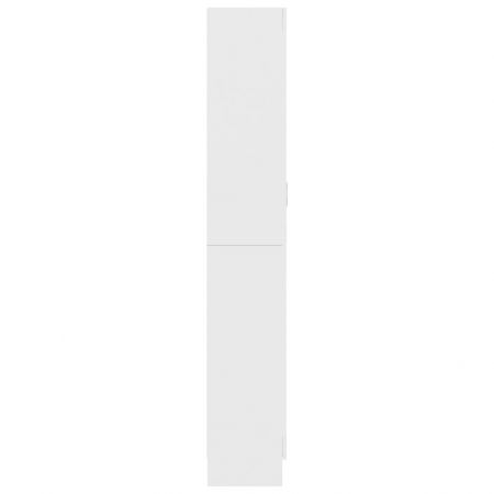 Dulap cu vitrină, alb, 82.5 x 30.5 x 185.5 cm, PAL