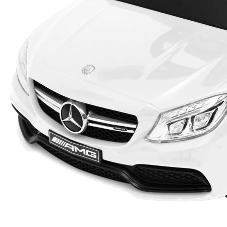 Masinuta pentru pasi Mercedes-Benz C63. alb, alb