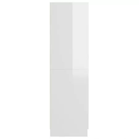 Șifonier, alb extralucios, 82,5x51,5x180 cm, PAL