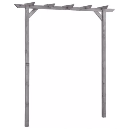  Pergolă de grădină, gri, 200x40x205 cm, lemn de pin tratat