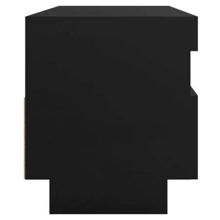 Comoda TV cu lumini LED, negru, 100 x 35 x 40 cm